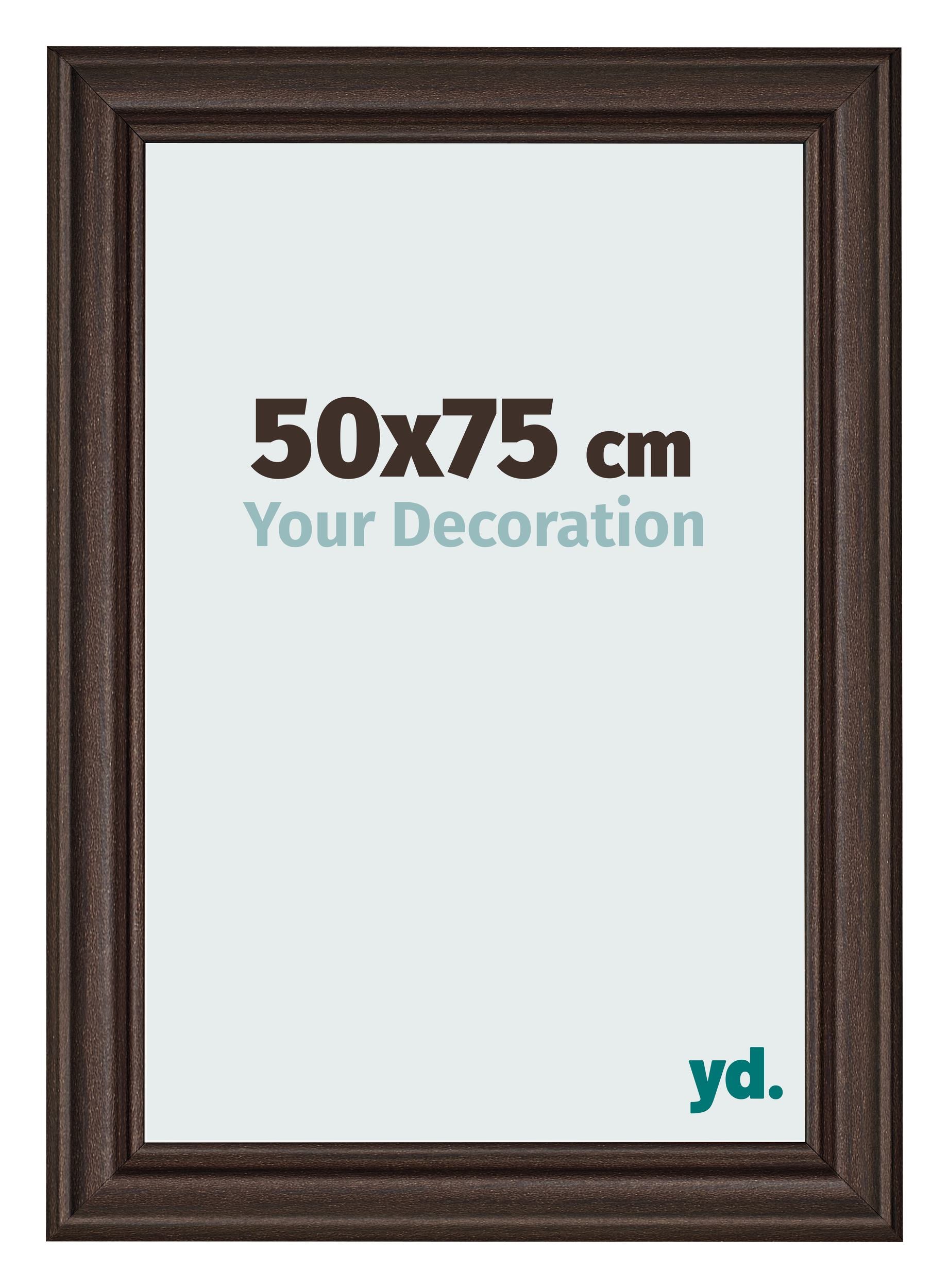 Photo Frame 50x75cm Oak Dark MDF Lazio Front Size | Yourdecoration.com