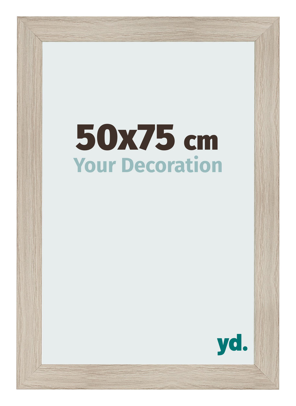 Photo Frame 50x75cm Oak Rustic MDF Pisa Front Size | Yourdecoration.com