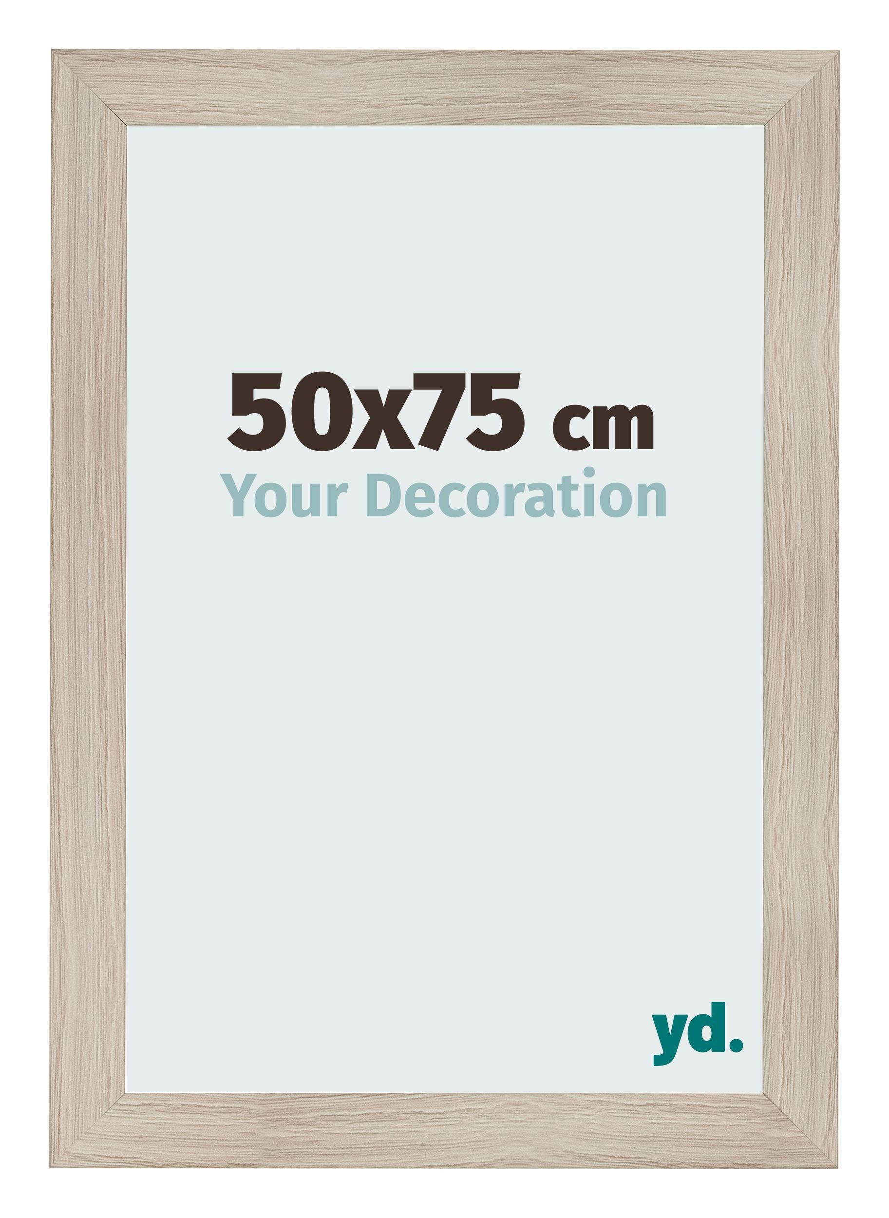Photo Frame 50x75cm Oak Rustic MDF Pisa Front Size | Yourdecoration.com