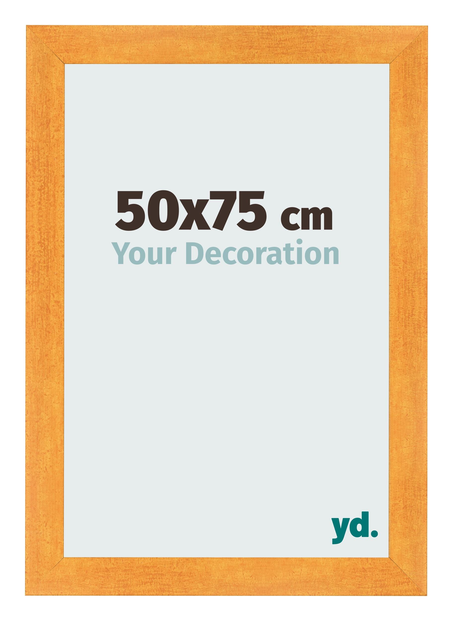 Photo Frame 50x75cm Orange MDF Pisa Front Size | Yourdecoration.com