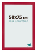 Photo Frame 50x75cm Red MDF Bologna Front Size | Yourdecoration.com