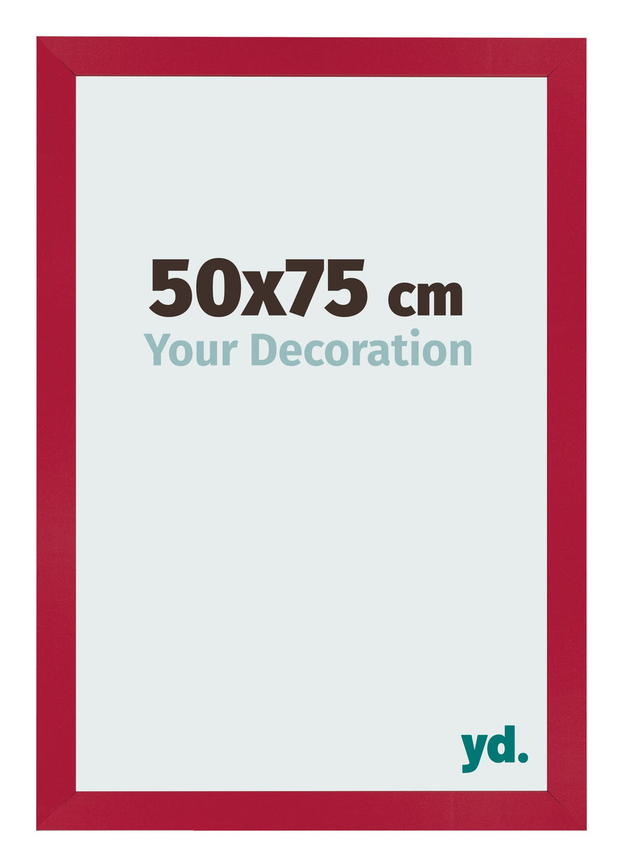 Photo Frame 50x75cm Red MDF Bologna Front Size | Yourdecoration.com