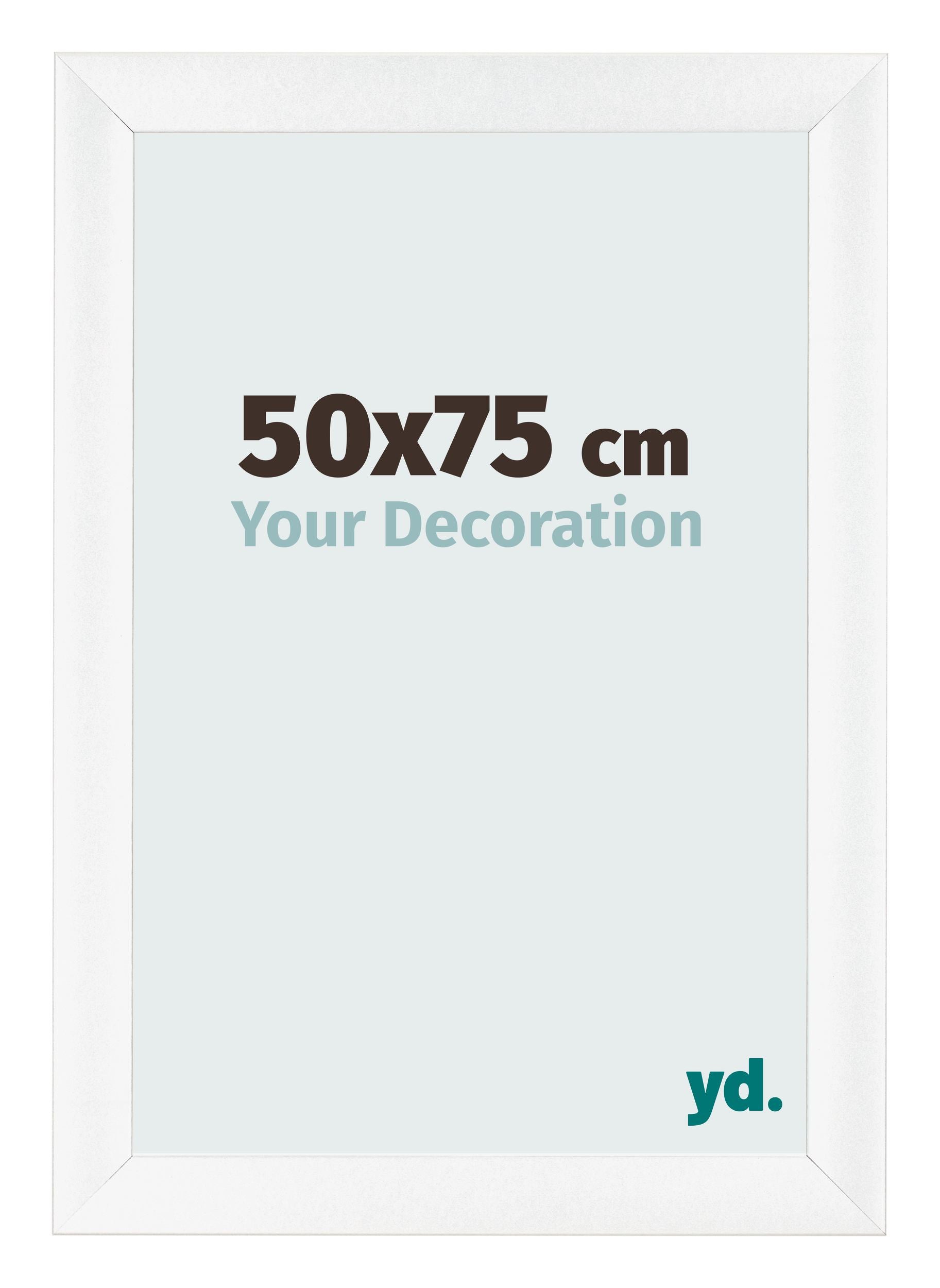 Photo Frame 50x75cm White Vintage MDF Pisa Front Size | Yourdecoration.com