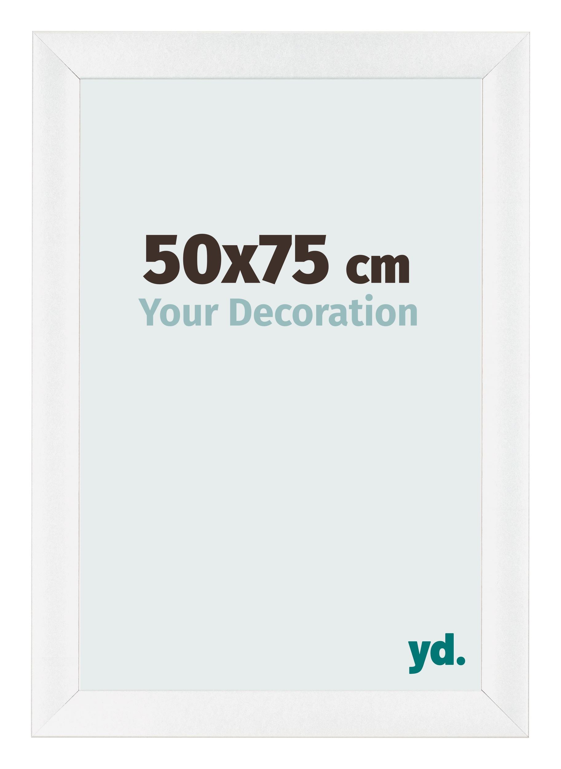 Photo Frame 50x75cm White Vintage MDF Pisa Front Size | Yourdecoration.com