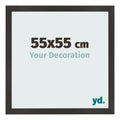 Photo Frame 55x55 cm Black Matte MDF Bologna Front Size | Yourdecoration.com