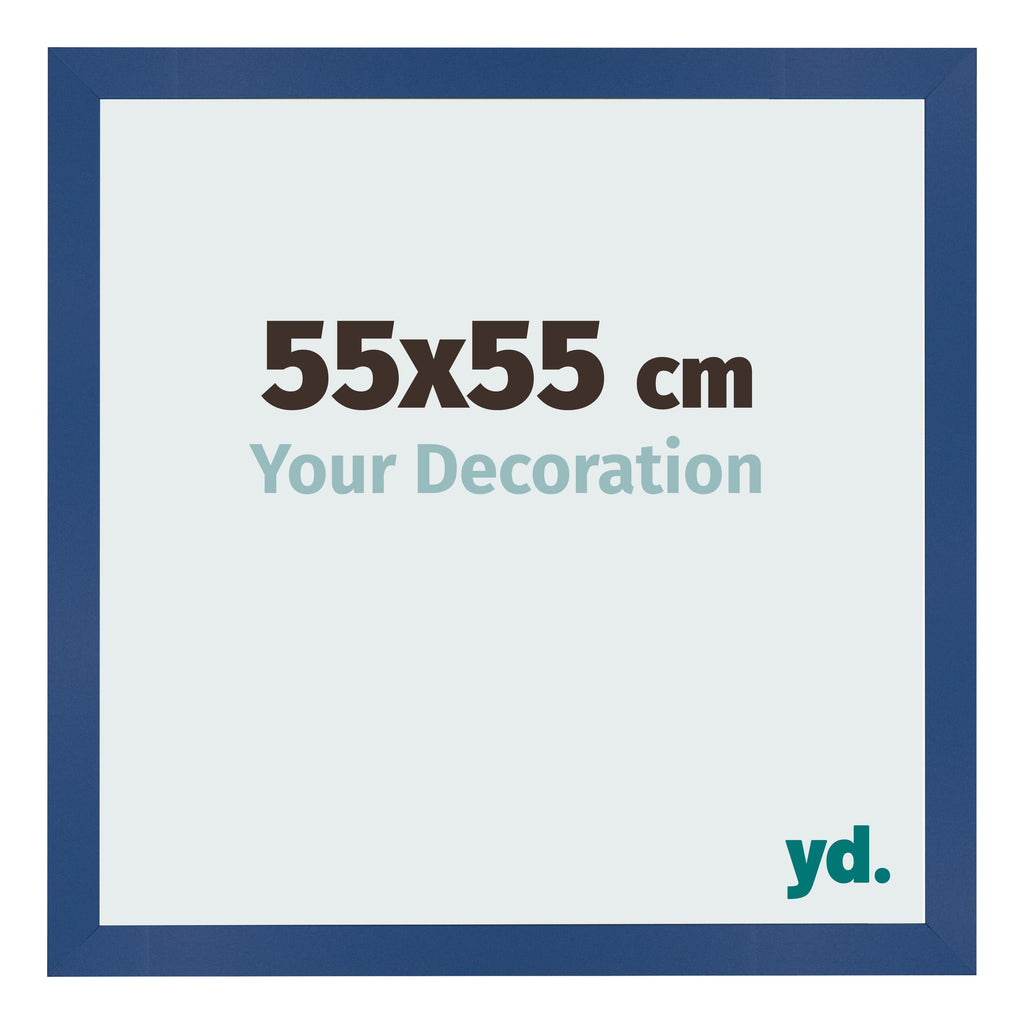 Photo Frame 55x55 cm Dark Blue MDF Bologna Front Size | Yourdecoration.com
