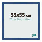 Photo Frame 55x55 cm Dark Blue MDF Bologna Front Size | Yourdecoration.com