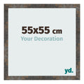 Photo Frame 55x55 cm Oxidized Metal MDF Bologna Front Size | Yourdecoration.com