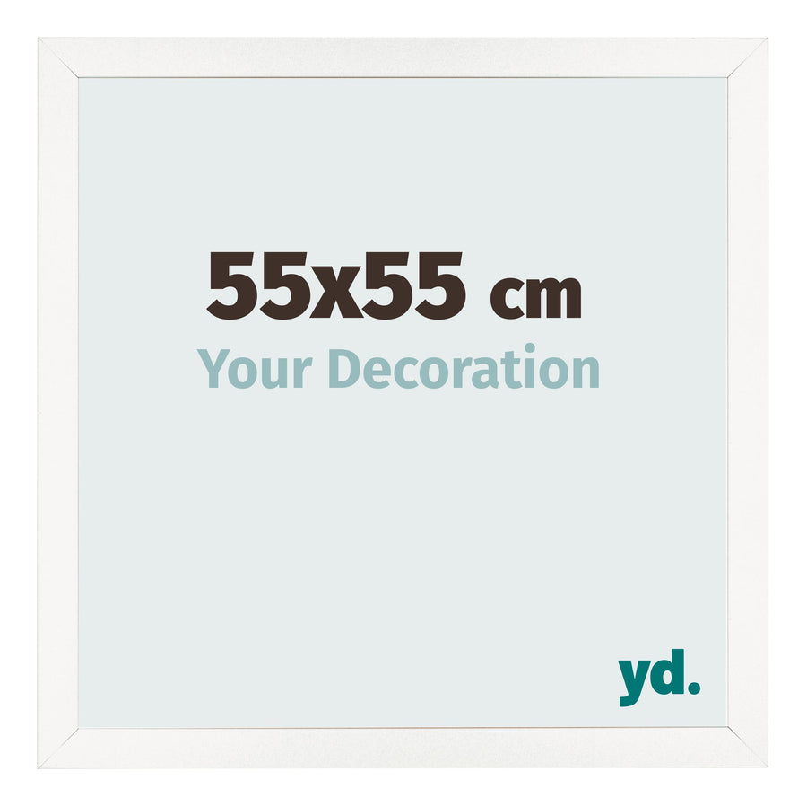 Photo Frame 55x55 cm White High Gloss MDF Bologna Front Size | Yourdecoration.com