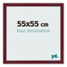 Photo Frame 55x55 cm Wine Red Swept MDF Bologna Front Size | Yourdecoration.com