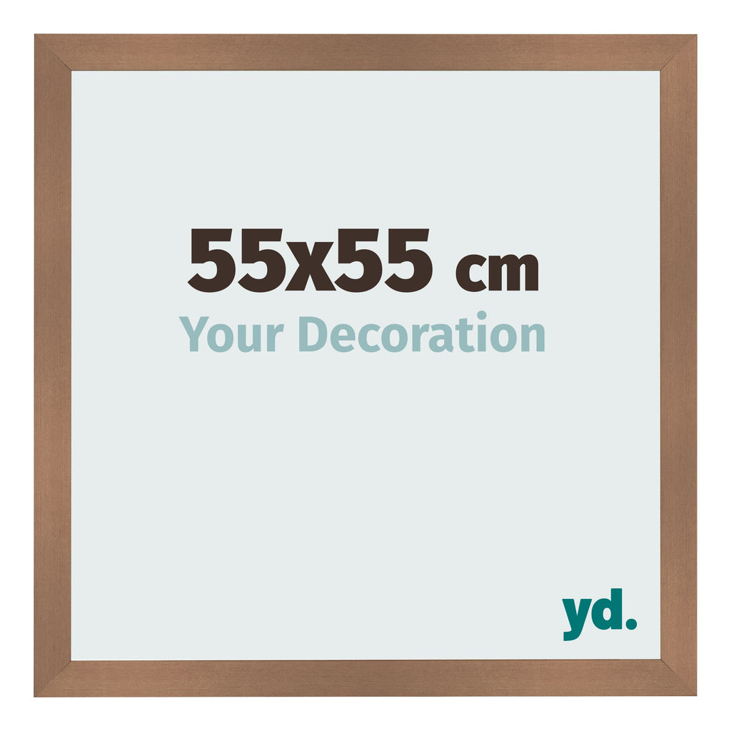 Photo Frame 55x55cm Copper Design MDF Bologna Front Size | Yourdecoration.com