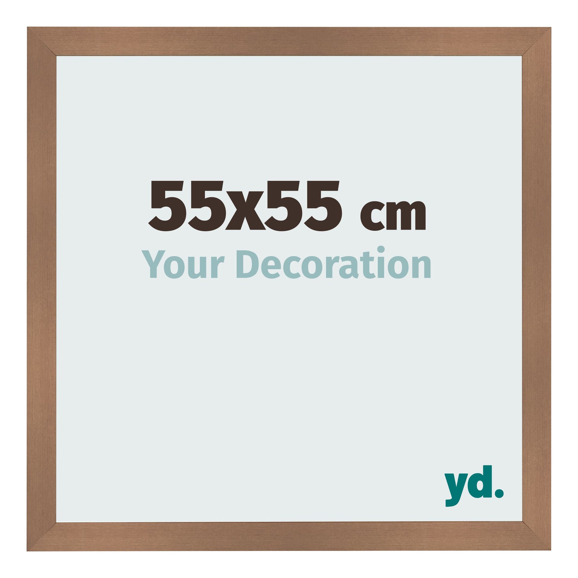 Photo Frame 55x55cm Copper Design MDF Bologna Front Size | Yourdecoration.com