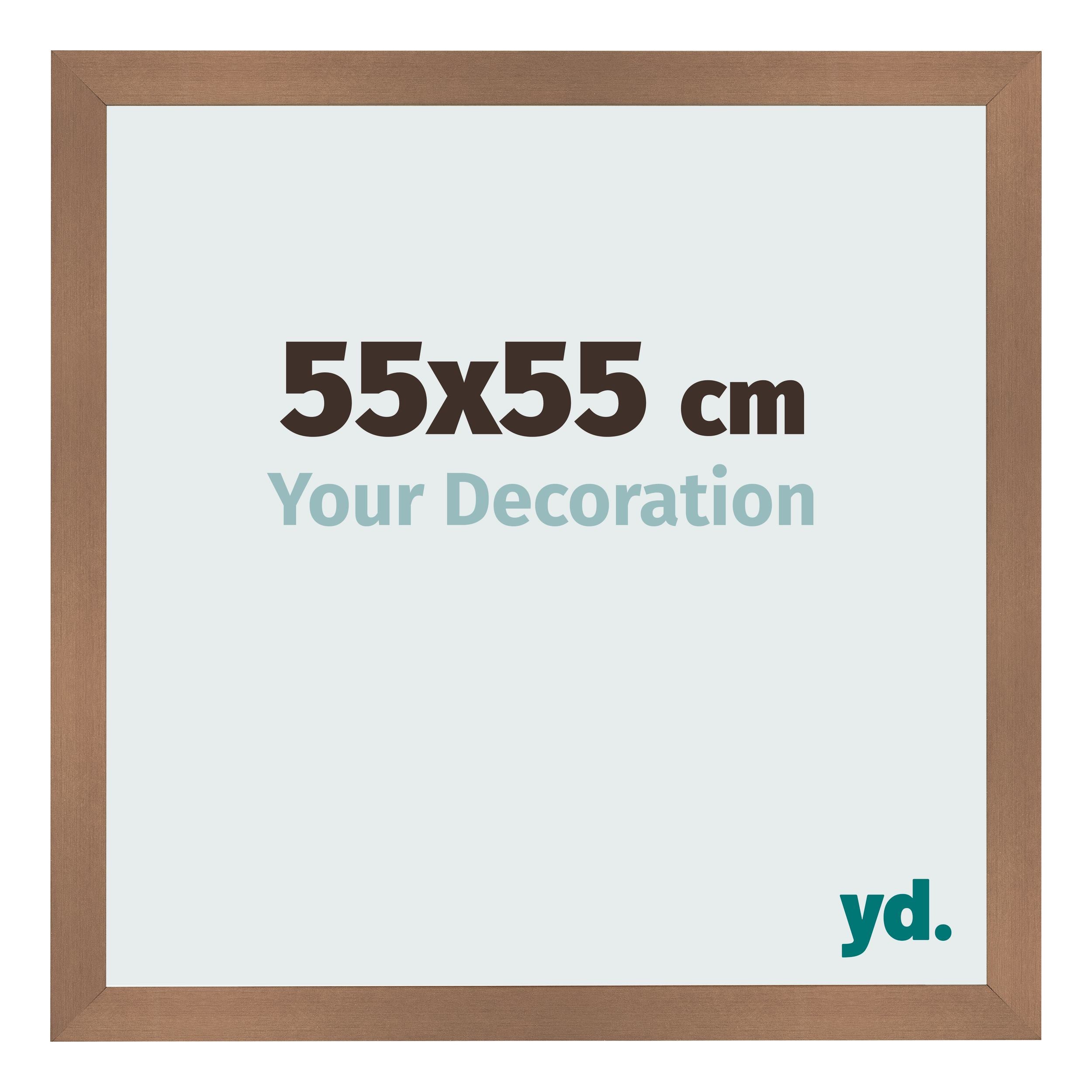 Photo Frame 55x55cm Copper Design MDF Bologna Front Size | Yourdecoration.com