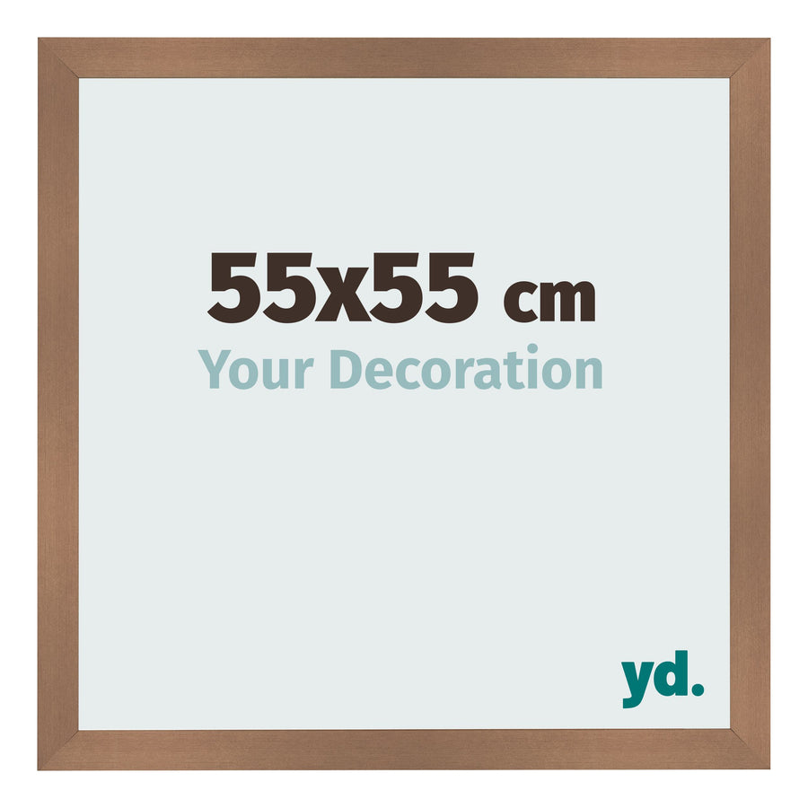 Photo Frame 55x55cm Copper Design MDF Bologna Front Size | Yourdecoration.com