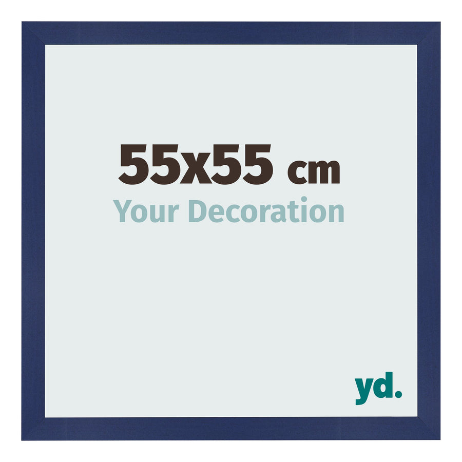 Photo Frame 55x55cm Dark Blue Swept MDF Bologna Front Size | Yourdecoration.com