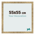 Photo Frame 55x55cm Gold Antique MDF Bologna Front Size | Yourdecoration.com