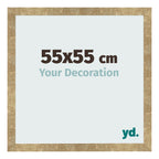 Photo Frame 55x55cm Gold Antique MDF Bologna Front Size | Yourdecoration.com