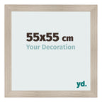 Photo Frame 55x55cm Oak Rustic MDF Pisa Front Size | Yourdecoration.com