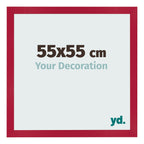 Photo Frame 55x55cm Red MDF Bologna Front Size | Yourdecoration.com