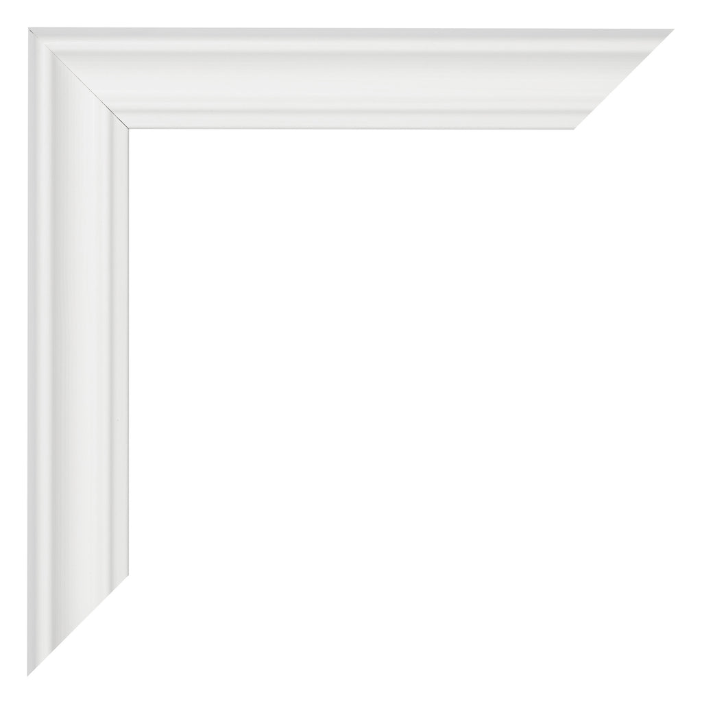 Photo Frame 55x55cm White Swept MDF Lazio Detail Corner | Yourdecoration.com