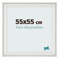 Photo Frame 55x55cm White Swept MDF Lazio Front Size | Yourdecoration.com