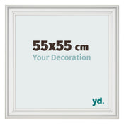Photo Frame 55x55cm White Swept MDF Lazio Front Size | Yourdecoration.com