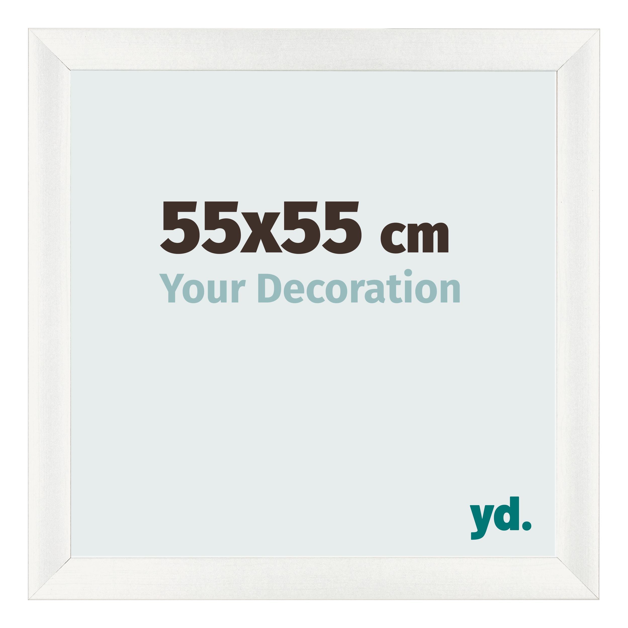 Photo Frame 55x55cm White Vintage MDF Pisa Front Size | Yourdecoration.com
