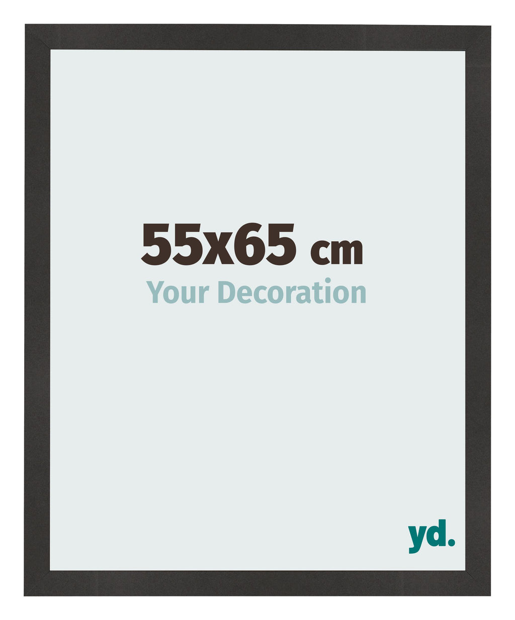 Photo Frame 55x65 cm Black Matte MDF Bologna Front Size | Yourdecoration.com