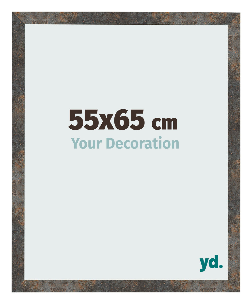 Photo Frame 55x65 cm Oxidized Metal MDF Bologna Front Size | Yourdecoration.com