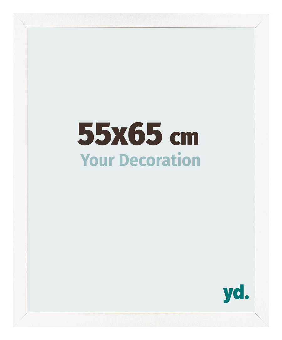 Photo Frame 55x65 cm White High Gloss MDF Bologna Front Size | Yourdecoration.com