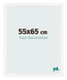 Photo Frame 55x65 cm White High Gloss MDF Bologna Front Size | Yourdecoration.com