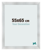Photo Frame 55x65cm Aluminum Brushed MDF Pisa Front Size | Yourdecoration.com