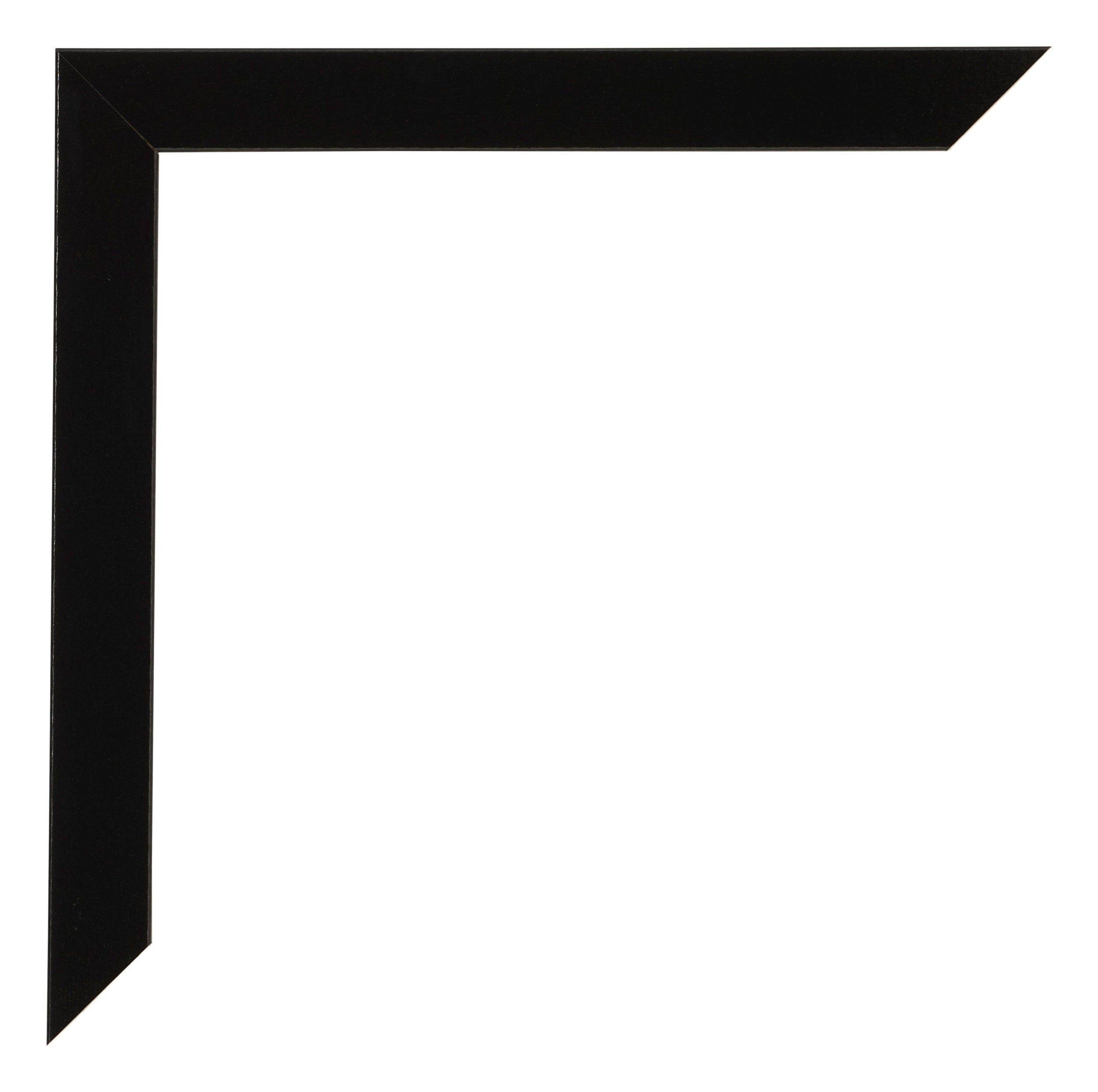 Photo Frame 55x65cm Black High Gloss MDF Bologna Detail Corner | Yourdecoration.com