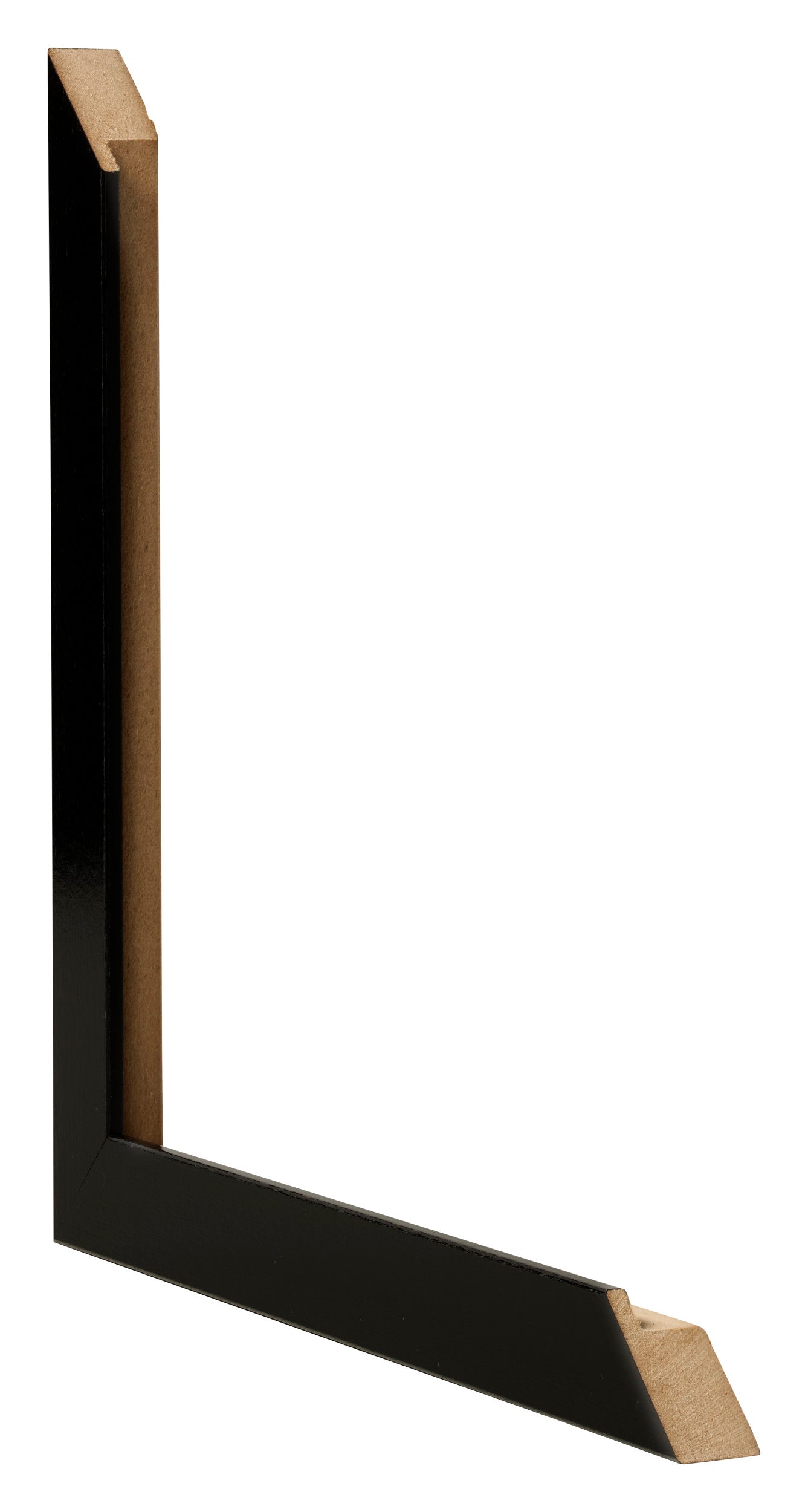 Photo Frame 55x65cm Black High Gloss MDF Bologna Detail Intersection | Yourdecoration.com