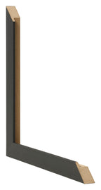 Photo Frame 55x65cm Black Woodgrain MDF Bologna Detail Intersection | Yourdecoration.com