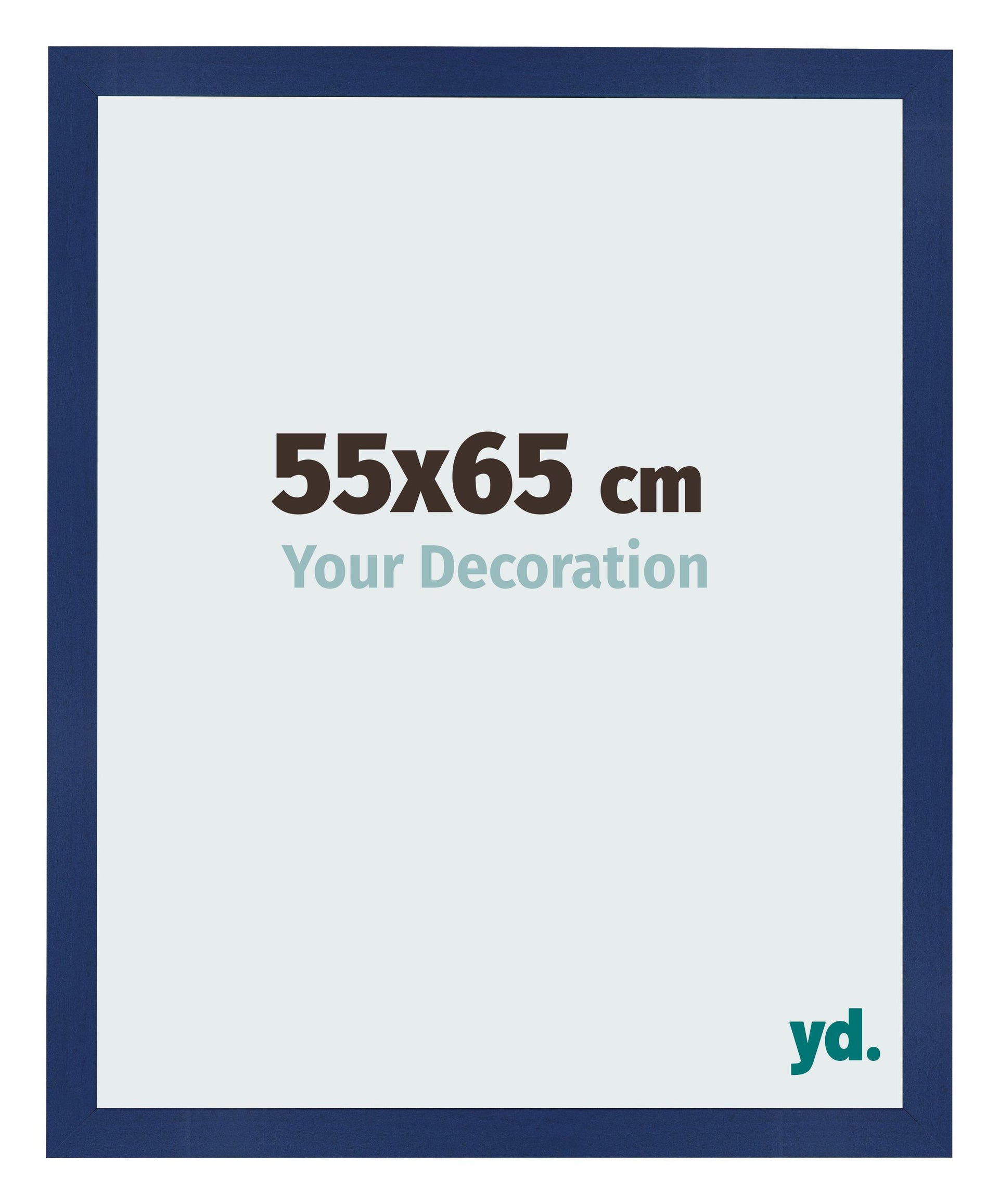 Photo Frame 55x65cm Dark Blue Swept MDF Bologna Front Size | Yourdecoration.com
