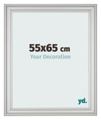 Photo Frame 55x65cm Silver Matte MDF Lazio Front Size | Yourdecoration.com