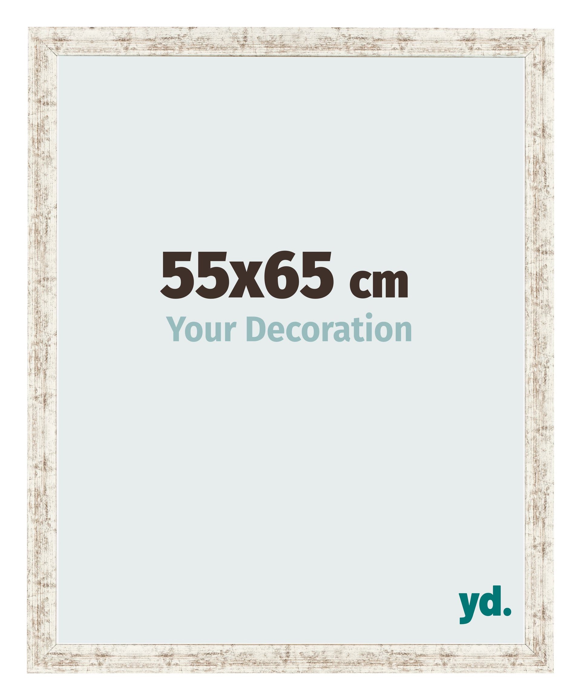 Photo Frame 55x65cm White Vintage MDF Bologna Front Size | Yourdecoration.com