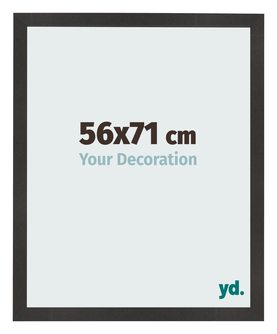 Photo Frame 56x71 cm Black Matte MDF Bologna Front Size | Yourdecoration.com