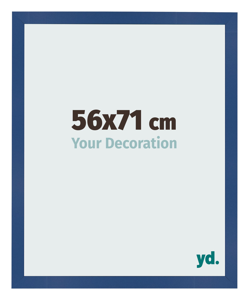 Photo Frame 56x71 cm Dark Blue MDF Bologna Front Size | Yourdecoration.com