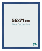 Photo Frame 56x71 cm Dark Blue MDF Bologna Front Size | Yourdecoration.com