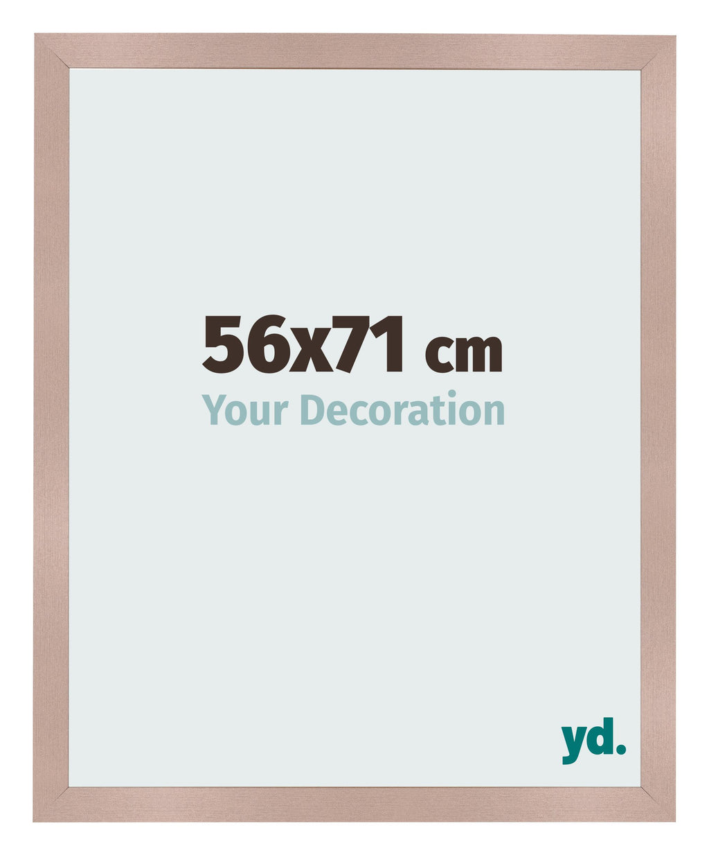 Photo Frame 56x71 cm Dusty Pink MDF Bologna Front Size | Yourdecoration.com