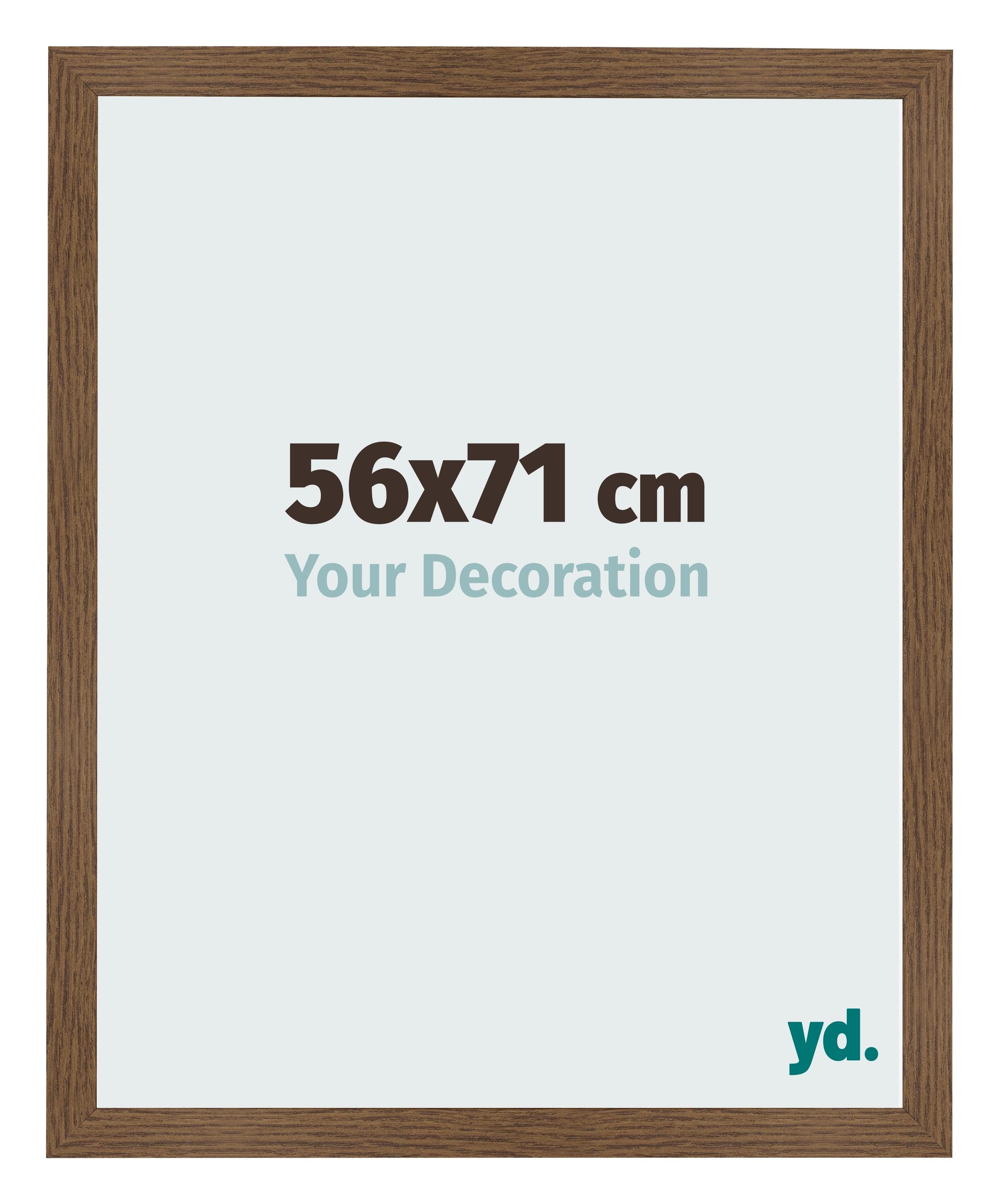 Photo Frame 56x71 cm Oak Rustic MDF Bologna Front Size | Yourdecoration.com