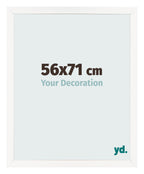 Photo Frame 56x71 cm White High Gloss MDF Bologna Front Size | Yourdecoration.com