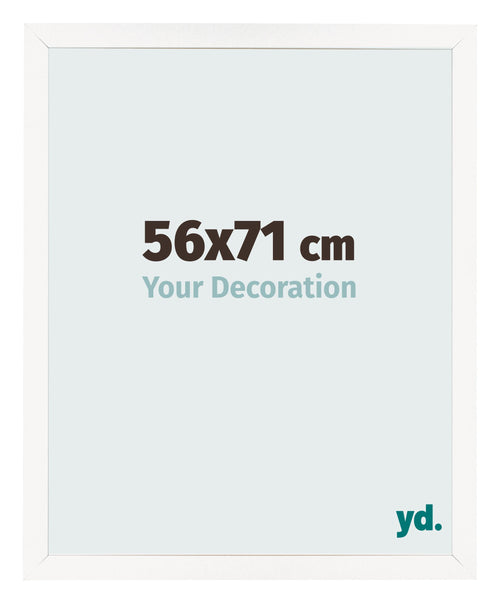 Photo Frame 56x71 cm White High Gloss MDF Bologna Front Size | Yourdecoration.com