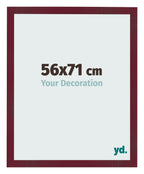 Photo Frame 56x71 cm Wine Red Swept MDF Bologna Front Size | Yourdecoration.com