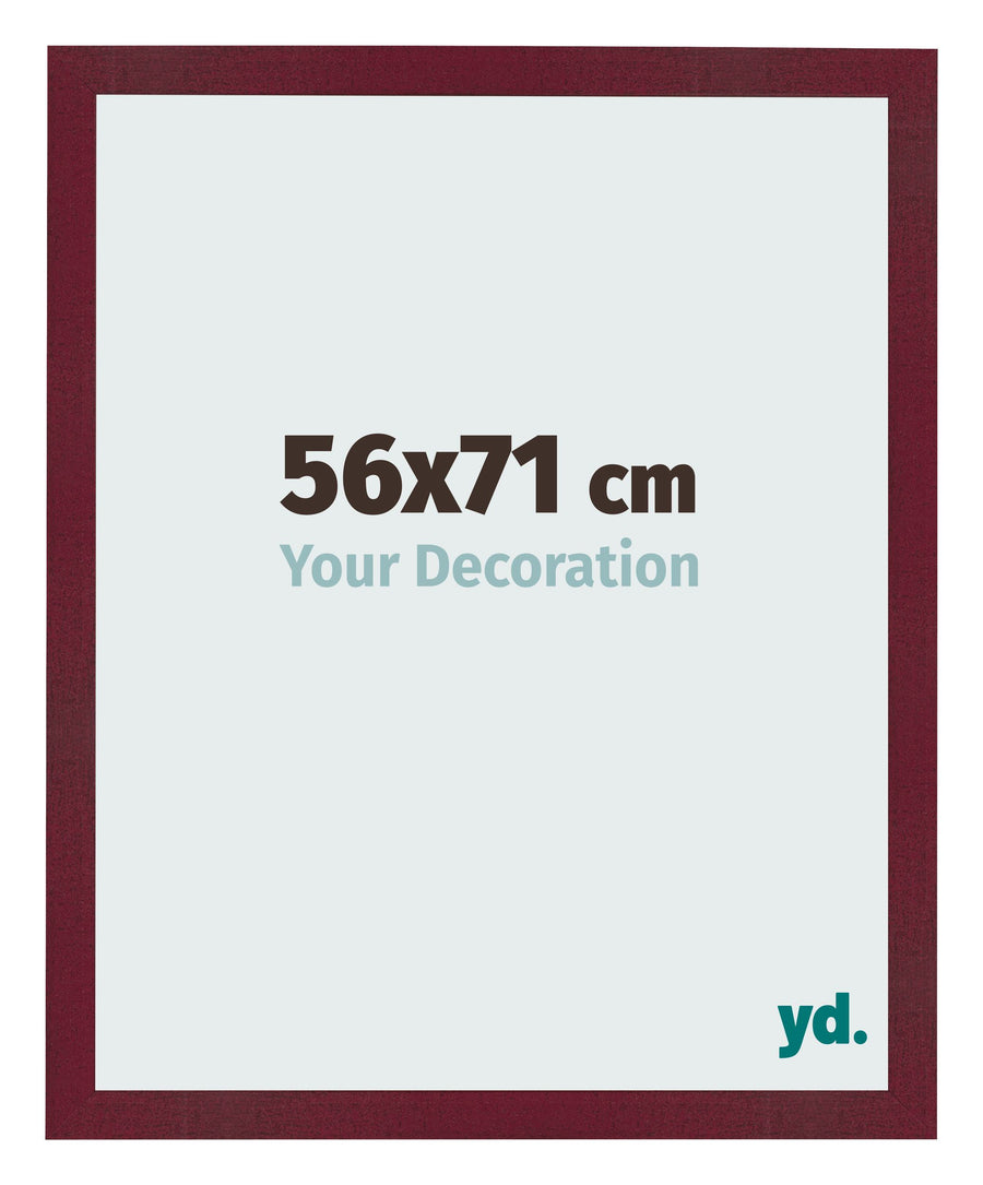 Photo Frame 56x71 cm Wine Red Swept MDF Bologna Front Size | Yourdecoration.com