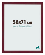 Photo Frame 56x71 cm Wine Red Swept MDF Bologna Front Size | Yourdecoration.com