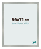 Photo Frame 56x71cm Aluminum Brushed MDF Bologna Front Size | Yourdecoration.com
