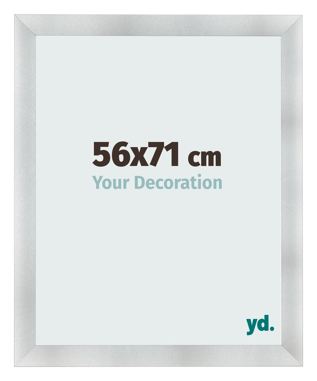 Photo Frame 56x71cm Aluminum Brushed MDF Pisa Front Size | Yourdecoration.com